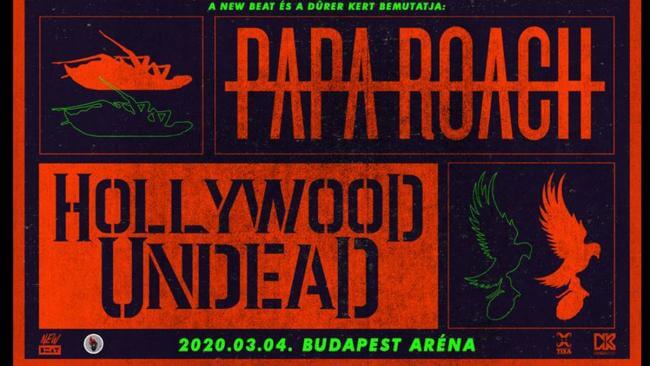 Papa Roach, Hollywood Undead Papp László Budapest Sportaréna