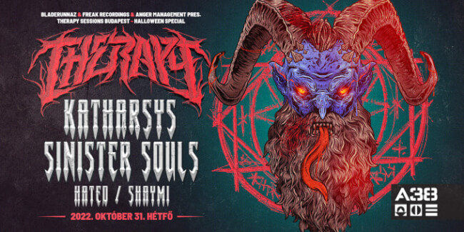 Therapy Sessions Halloween: Katharsys (FR), Sinister Souls (NL), Shaymi, Hated A38 Hajó