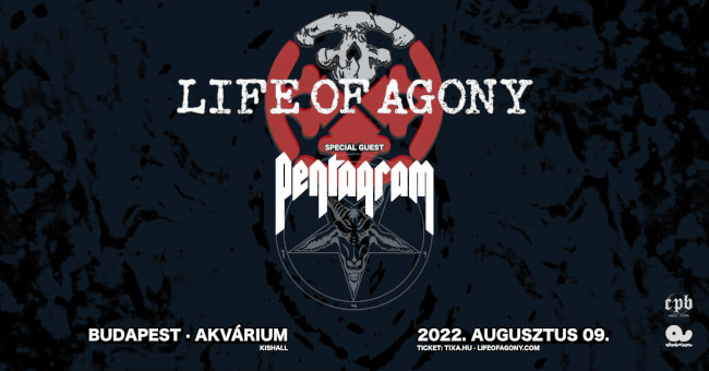 Life Of Agony (US), vendég: Pentagram (US) Akvárium Klub