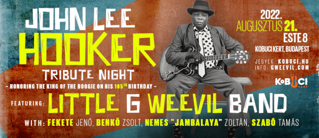 John Lee Hooker Tribute Night by Little G Weevil Band Kobuci Kert