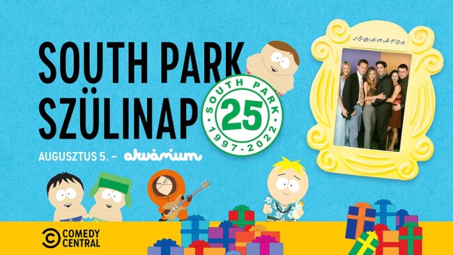 South Park szülinapi buli Jóbarátokkal Akvárium Klub