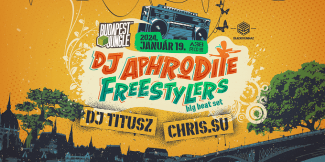 Bladerunnaz pres.: DJ Aphrodite (UK), Freestylers (UK), Dj Titusz, Chris.SU A38 Hajó